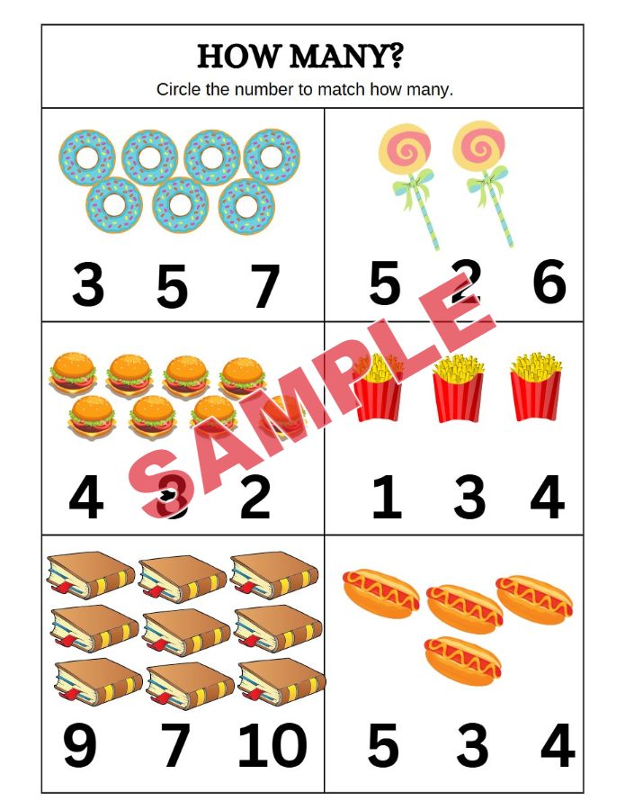 ภาพตัวอย่าง 2 ของ ชุดนับเลขชุดที่2