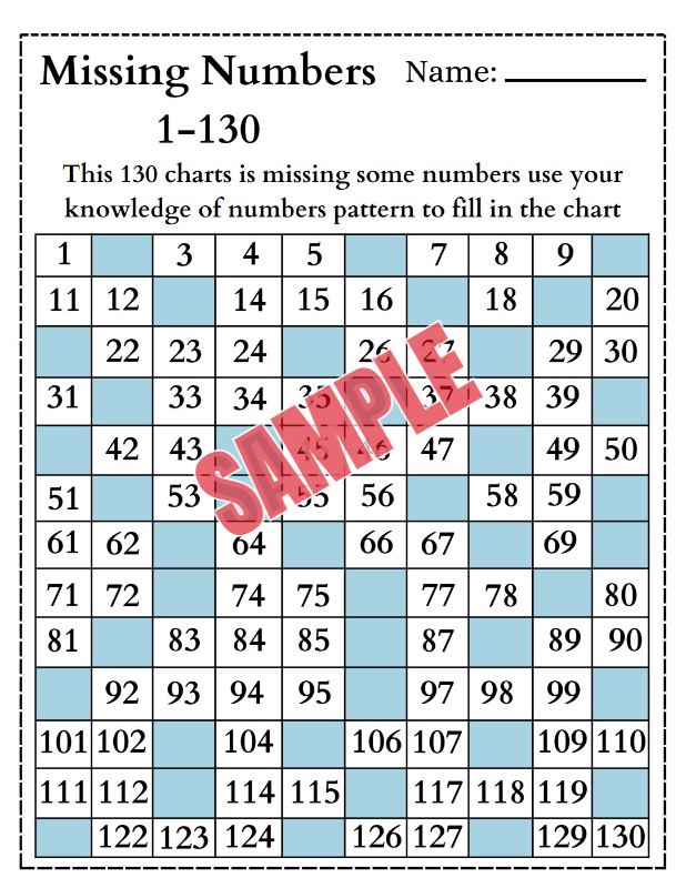 ภาพตัวอย่าง 2 ของ แบบฝึกหัดตัวเลขและการนับชุดที่731137