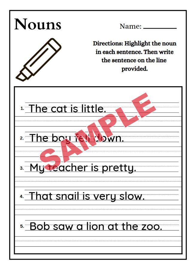 ภาพตัวอย่าง 2 ของ แบบฝึกหัดภาษาอังกฤษชุดที่10