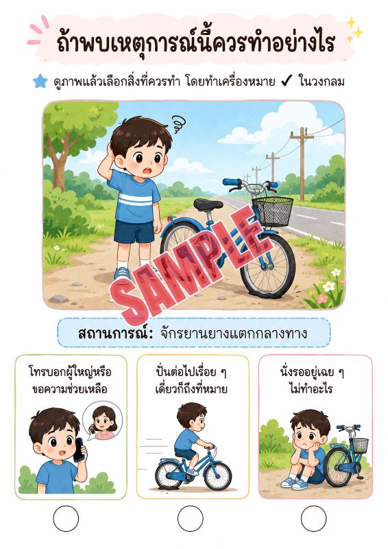 ภาพตัวอย่าง 1 ของ เกมเสริมทักษะชีวิตสำหรับเด็กชุดที่51