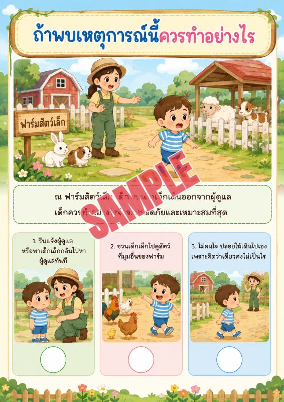ภาพตัวอย่าง 1 ของ เกมเสริมทักษะชีวิตสำหรับเด็กชุดที่42