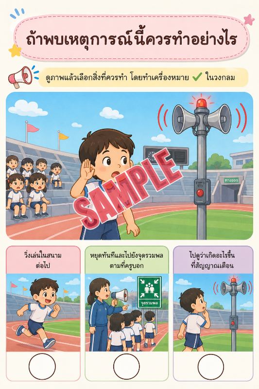ภาพตัวอย่าง 1 ของ เกมเสริมทักษะชีวิตสำหรับเด็กชุดที่40