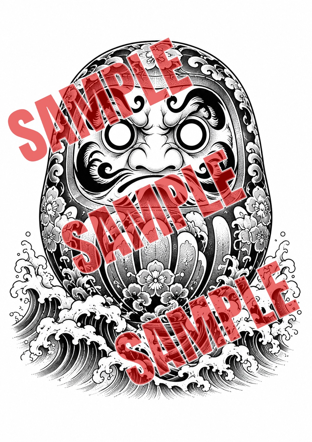 ปก ชุดแบบรอยสักดารุมะ1